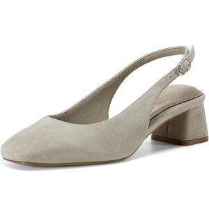 Rockport Gray Heeled Slingbacks with Adjustable Strap